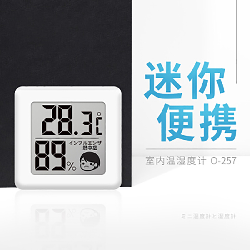 鲁运 LY-o-257 迷你电子温湿度计 白色