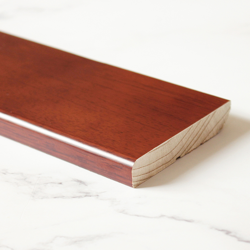 纯实木平板踢脚线北欧仿古开放漆地脚线墙角线贴脚板白色黑色灰色欧式