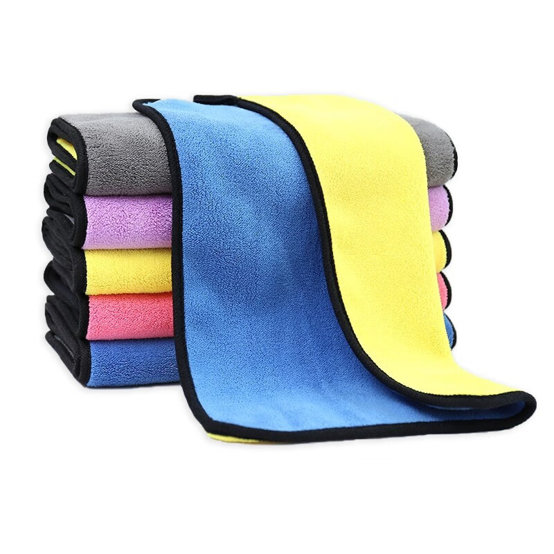 敏胤 超细纤维高密双层双色珊瑚绒抹布多功能清洁巾 M3040 混色 10条/件