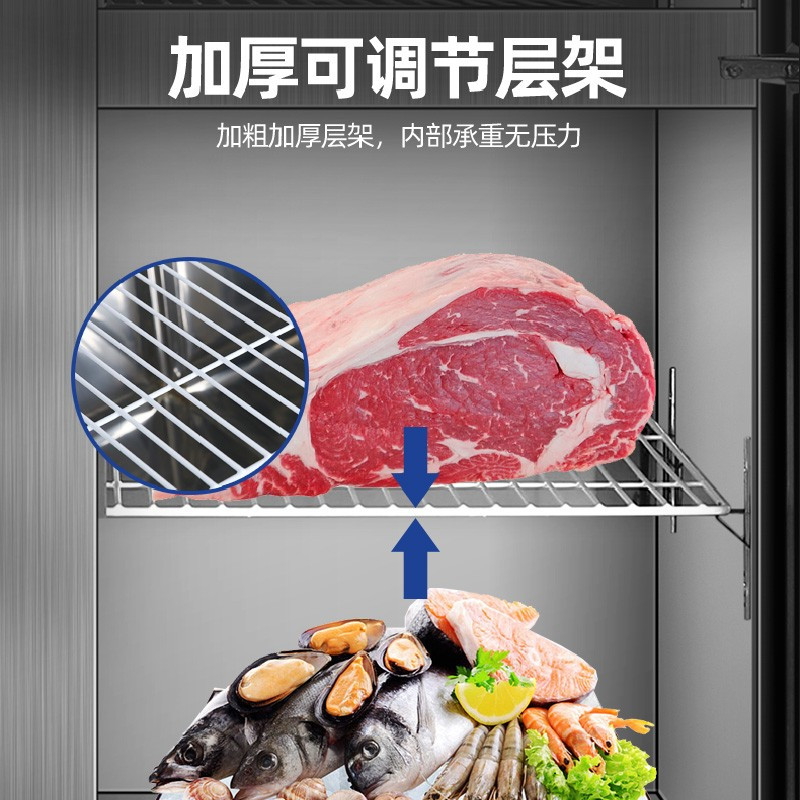 新飞(Frestec)商用四门冰箱上冷冻标准款(900L不锈钢) CRF-900M2SDBHS
