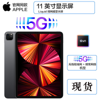 苹果(Apple) iPad Pro 11英寸 M1芯片 128G 全网通5G插卡版+WiFi 视网膜屏 平板电脑 深空灰 海外版