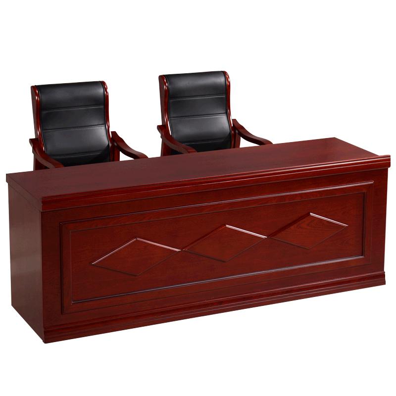 BONJEAN办公家具 油漆贴实木木皮 条桌会议桌 接待台 培训桌子 368高清大图