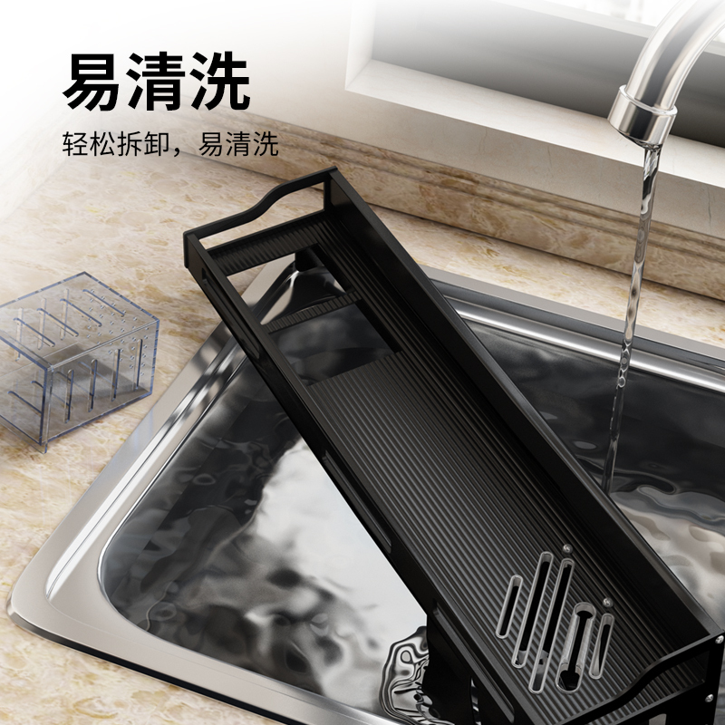 家佰利厨房收纳置物架免打孔多功能家用神器壁挂式筷子刀架用品大全挂架