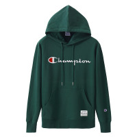 Champion冠军2020秋冬新款女式草写刺绣LOGO连帽卫衣男潮情侣款