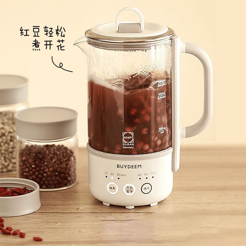 北鼎养生壶0.6L多功能保温壶玻璃壶煮茶器K31F(颜色随机)高清大图