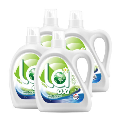 威露士洗衣液la有氧洗24斤装（松木3L*4瓶） 除菌除螨温和洁净去污天然