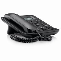 摩托罗拉(MOTOROLA) CT420C普通家用/办公话机来电显示电话机商务办公有绳座机 (黑色)
