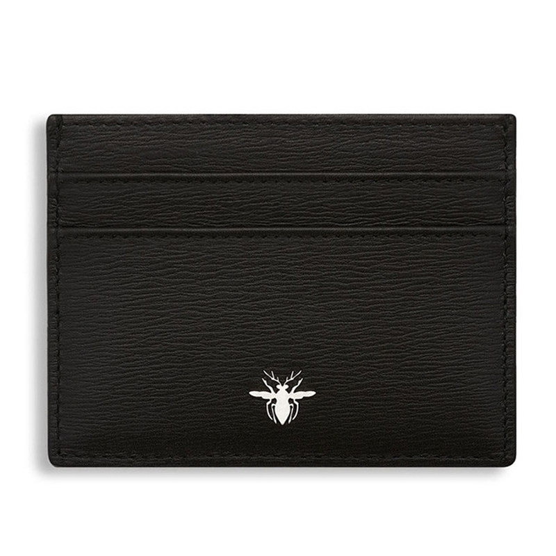 dior 迪奥 黑色系小牛皮配皮蜜蜂标志卡包男士钱包 参数