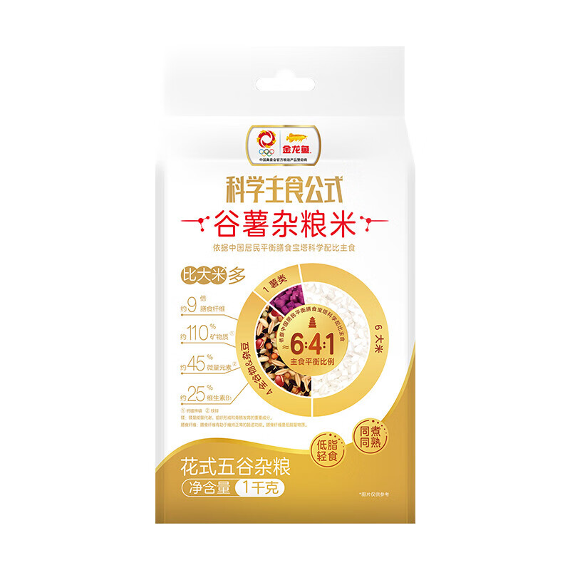 金龙鱼五谷杂粮 谷薯杂粮米科学主食公式 谷薯杂粮米1kg高清大图