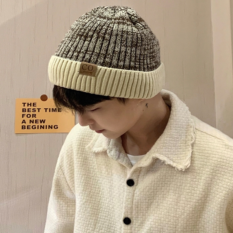 帽子闪电客男士冬天加绒保暖线帽针织帽男潮毛线帽男生棉帽男款冬季