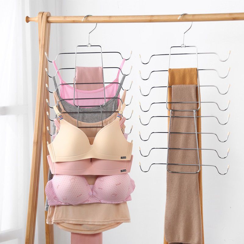 文胸罩挂架多层内衣衣架折叠吊带背心收纳架多功能魔术悬挂式衣架