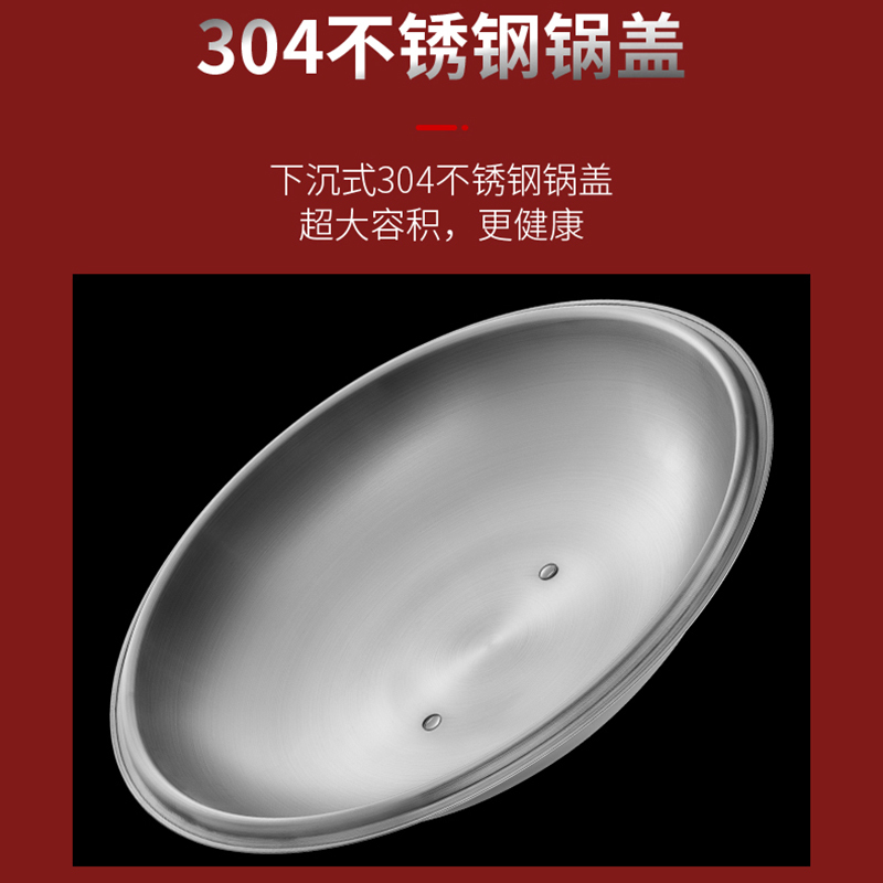 爱仕达 炒锅 铁锅/无涂层40cm生铸铁炒菜锅蒸/炖锅不易锈双耳炒煎锅CF40E1Q 电磁炉燃气通用