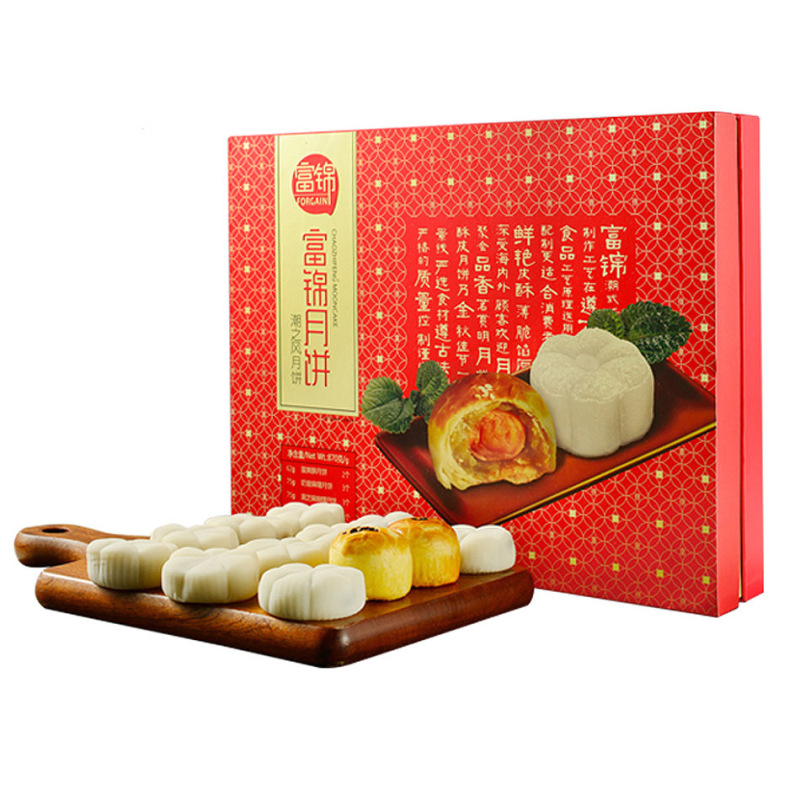 富锦 潮之风麻糬月饼D款 895g