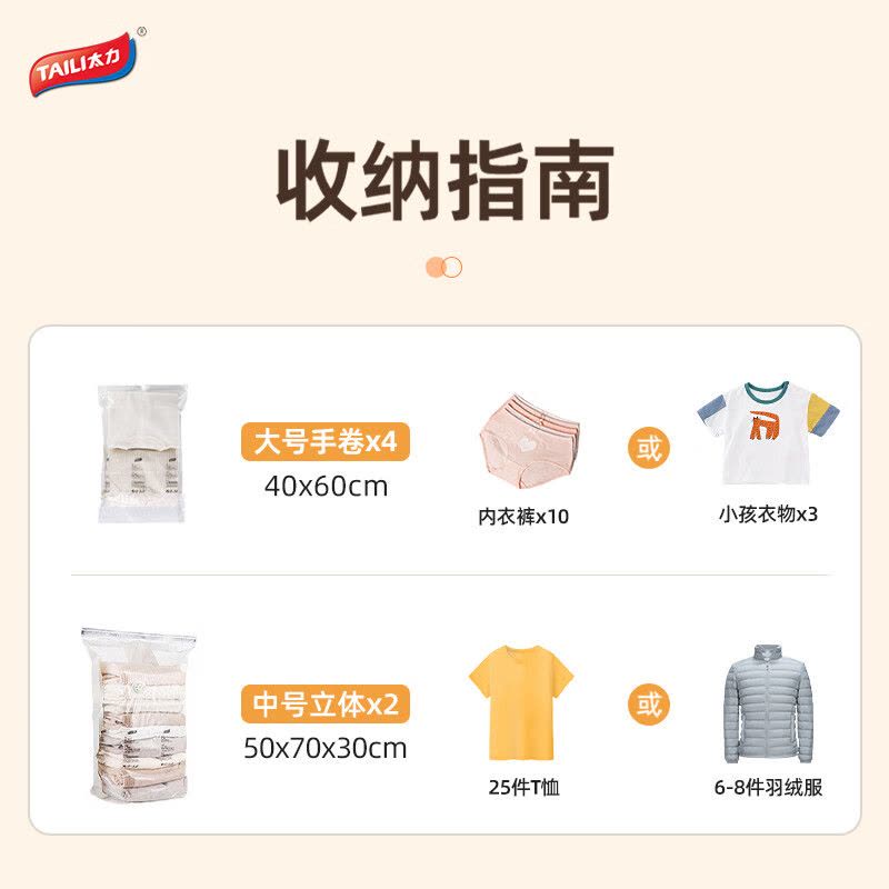 太力维纳斯系列 免抽气手卷旅行款收纳袋6件套AY834 AY838图片