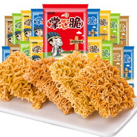 卧龙干脆面整箱20包网红掌心脆好吃点心面混装休闲小吃零食品方便面