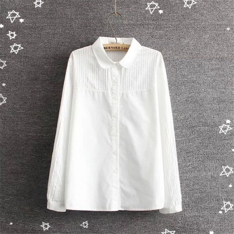 迪鲁奥(DILUAO)春秋孕妇装新款纯棉OL上衣上班衬衫宽松大码中长袖打底衫孕妇薄款职业装白衬衣夏图片