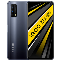 vivo iQOO Z1x 锐酷黑 6+128G 120Hz竞速屏 5000mAh大电池 高通骁龙765G 33W闪充强续航 PC级液冷散热 全网通版 双模5G手机