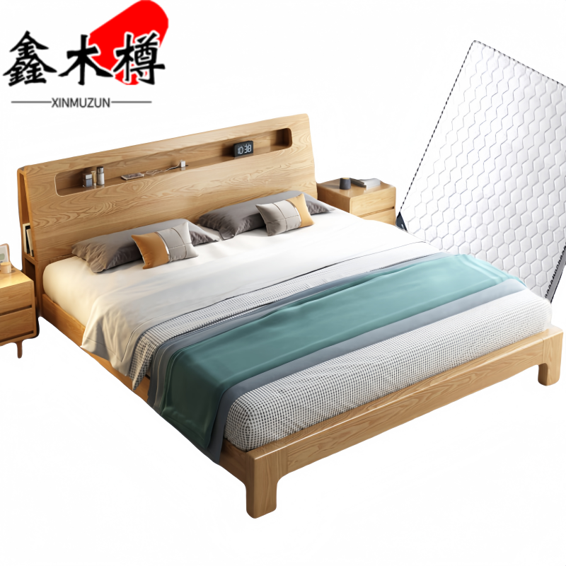 鑫木樽床+床垫i1.2m套高清大图