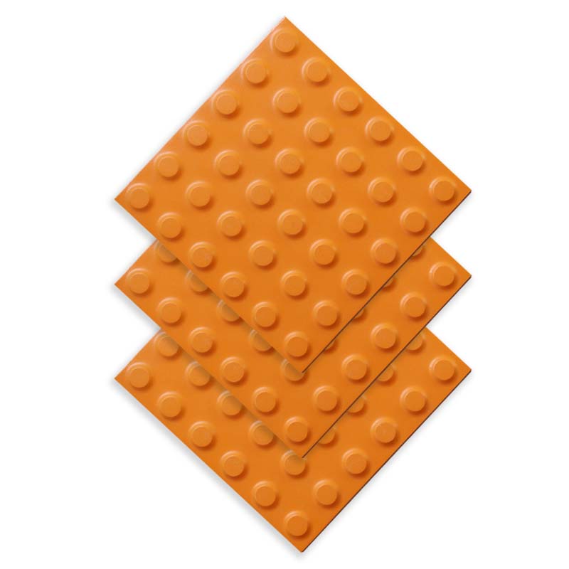 先围 盲道砖 黄色大圆点25mm 块高清大图