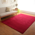短毛客厅茶几地垫房间小地毯卧室满铺ins网红防潮垫子家用可定制_895 200x180厘米 酒红色