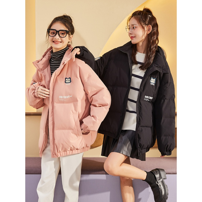 [2.5折价188元]犬系女孩联名唐狮冬季新款短款立领羽绒服in宽松时尚外套