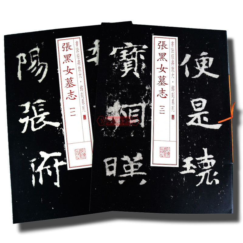[正版]共2本张黑女墓志1-2书法放大铭刻系列北魏楷书毛笔字帖书法成人学生临摹帖练习张玄碑帖随机选字本籍上海书画出版社