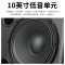 狮乐(SHILE)音箱BX-110专音响 十英寸背景专业对箱木质无源音箱一对