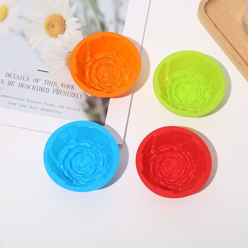 【加厚可蒸烤】蒸锅发糕米糕甜品硅胶蛋糕模烤箱DIY钵仔糕模具碗 随机搭配【加厚硅胶膜】 6个装【可重复】