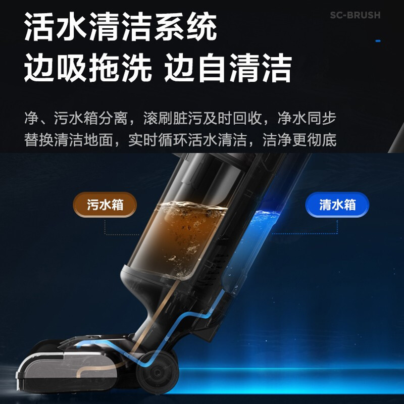 苏泊尔 (SUPOR )无线智能吸尘器洗地机清洁机吸洗拖一体拖地机擦地机家用FWV01S-M3