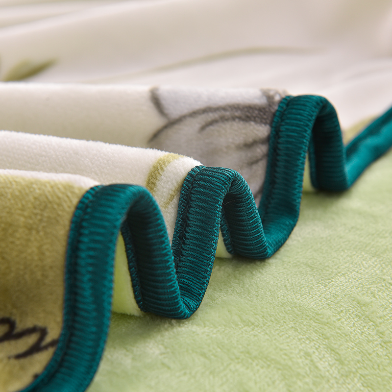 皇寑世家 杉.杉 清新花语牛奶绒四件套高清大图