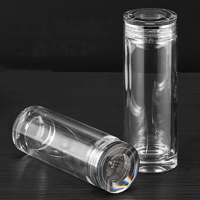 厨小姐加厚双层玻璃水杯300ML/CXJ-SY-028个