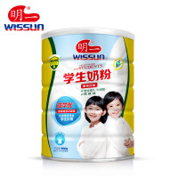 明一（wissun） 明一高钙高铁奶粉 高钙牛奶粉中老年成人全脂奶粉900克 罐装
