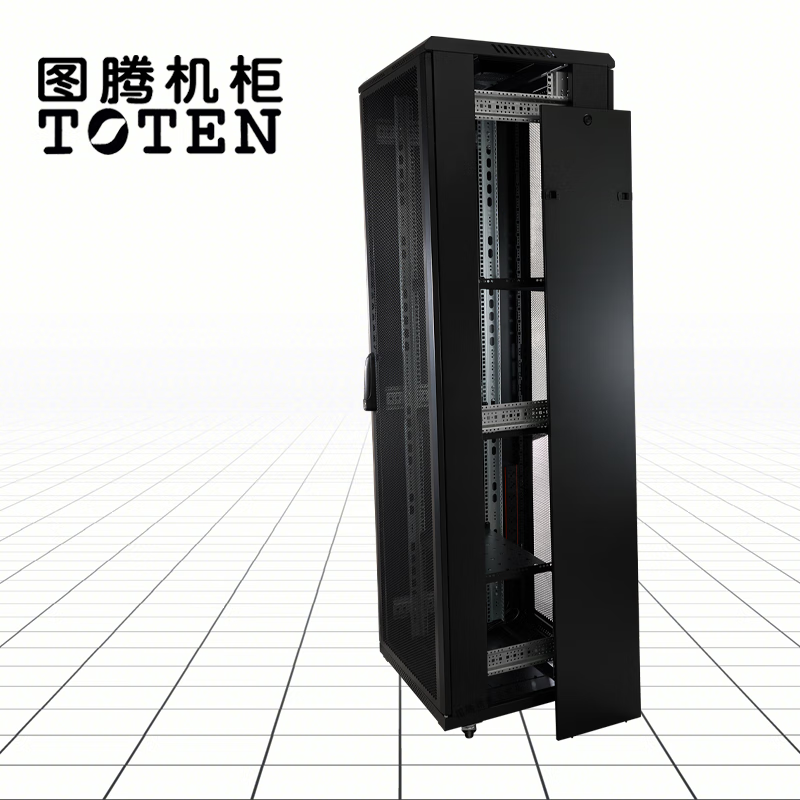 图腾 机柜 G36642 网络机柜42U 交换机柜 弱电机柜 标准机柜 G36642/600*600*2055 42U高清大图