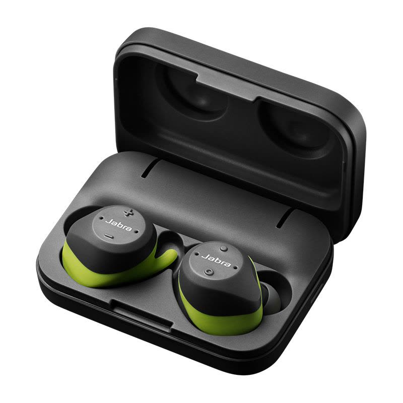 Jabra/捷波朗 ELITE Sport臻跃心率蓝牙耳机耳塞运动升级版IP67防水防尘心率监控迷你超小耳机耳麦 黑绿色图片