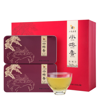 八马茶叶 安溪铁观音特级浓香型乌龙茶 小浓香2号礼盒装250g