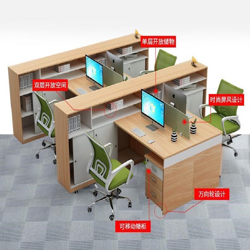 心业办公桌XY-ZYZ3单人职员桌柜椅组合 此产品单件不出售批量请联系客服(仅在线下销售,仅供安徽政府部门批量采购)高清大图