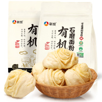 新良石磨面粉2斤家用 中筋粉 馒头包子面条小麦粉1kg