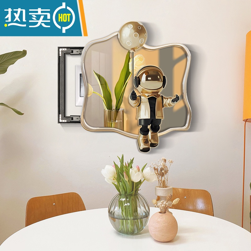 敬平潮玩宇航员电表箱装饰画异形配电箱超薄款遮挡挂画电源总开关壁画装饰画高清大图