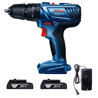 博世（BOSCH）GSB 180-Li 充电式冲击钻手电钻 （锂电18V 双电版） 专业级/