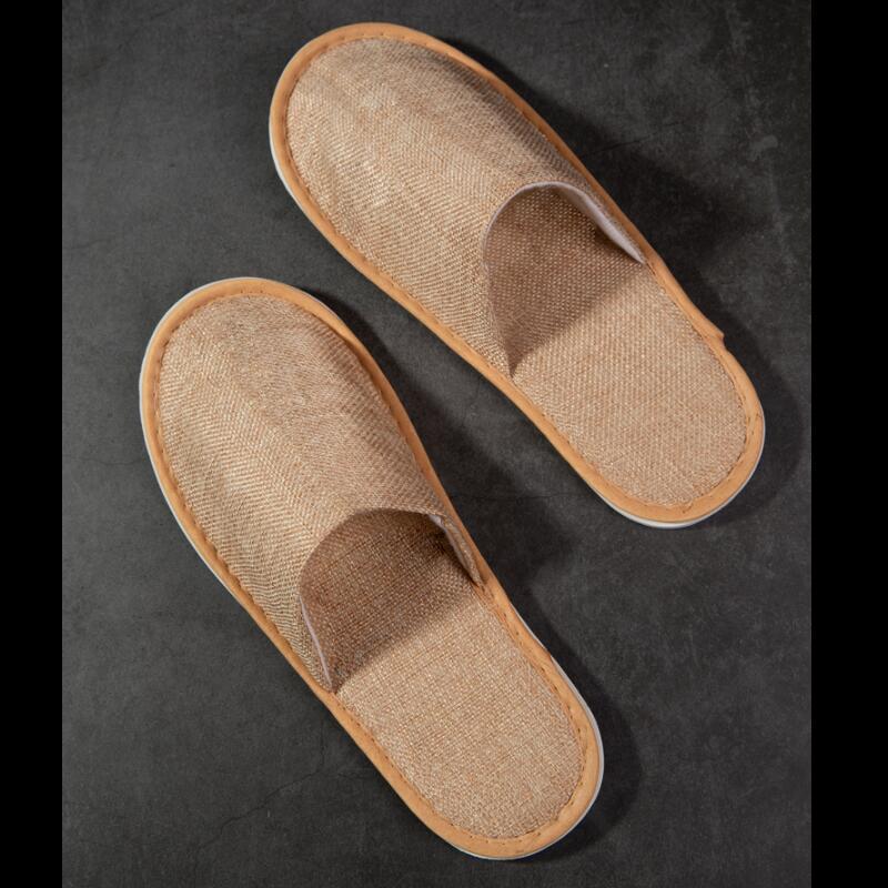 一次性麻布拖鞋酒店专用防滑底鞋底加厚视频