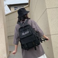 派尼美特书包女学生韩版日系ins背包初中生高中校园原宿帆布大容量双肩包
