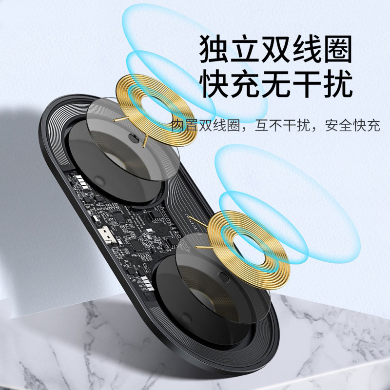 无线充电器苹果11专用18w快充板手表iwatch三合一iphon|[收藏+]支持手机快充送专用QC3.0快充头和快充线