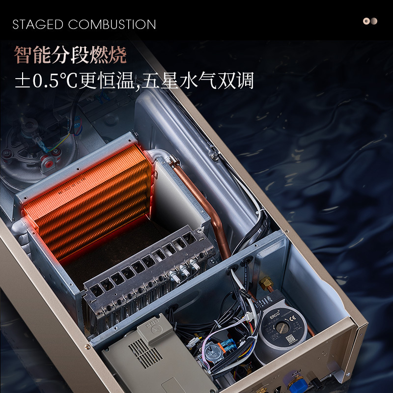 长虹燃气壁挂炉L1PB20-BQ01家用供暖淋浴双温双控APP智控多段式燃烧锅炉暖气片地暖恒温