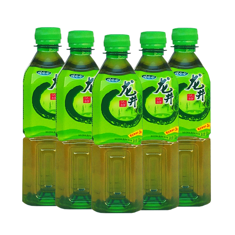 娃哈哈龙井绿茶饮料整箱装500ml5瓶箱子低糖茶饮料