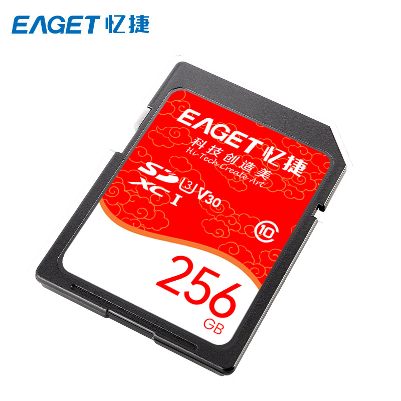 忆捷(Eaget) S10高速SDHC/SDXC UHS-I存储卡256G高清大图