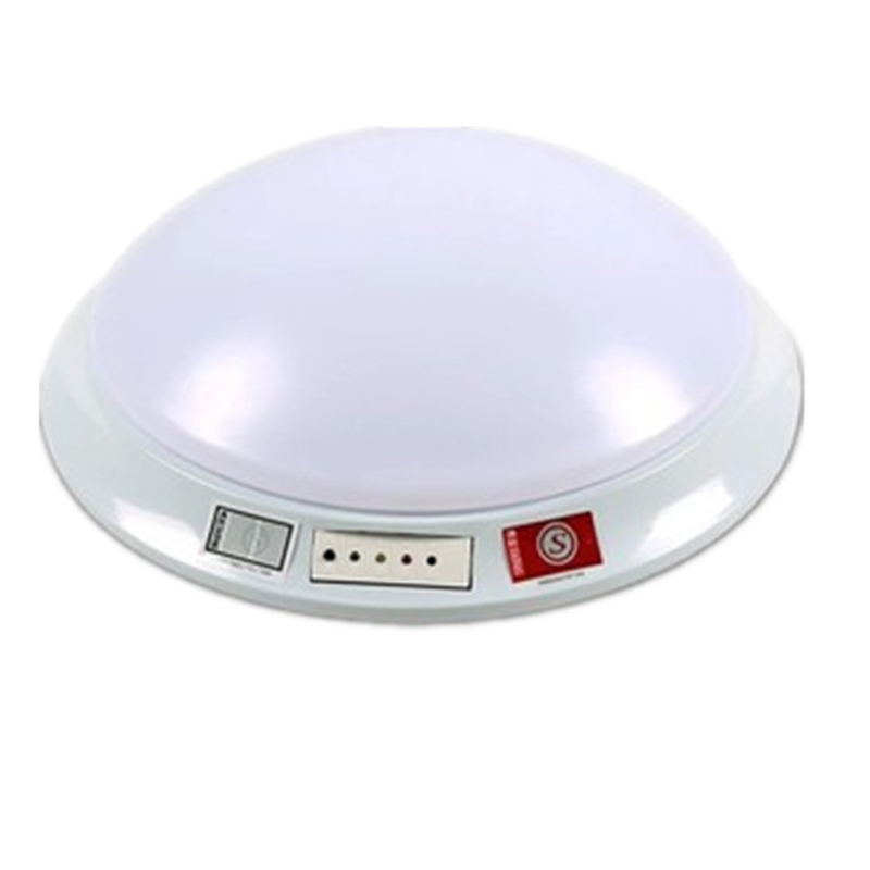 led消防应急吸顶照明灯 面包人体感应灯声光控32cm