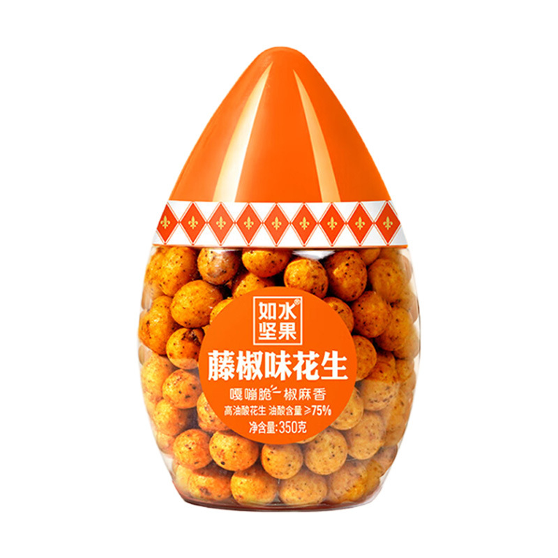如水鱼皮花生350g饱满颗粒酥松劲脆鲜香入味藤椒味200321