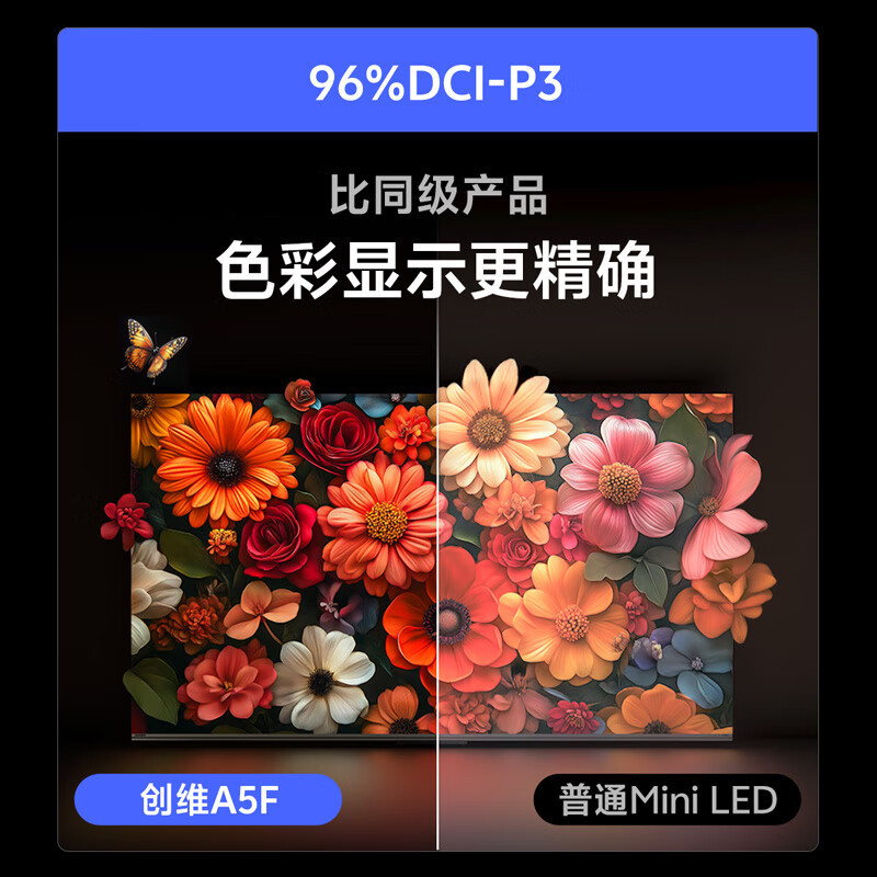 创维电视75A5F 75英寸超画质电视机 Mini LED 512分区 液晶智能平板4k 游戏家电