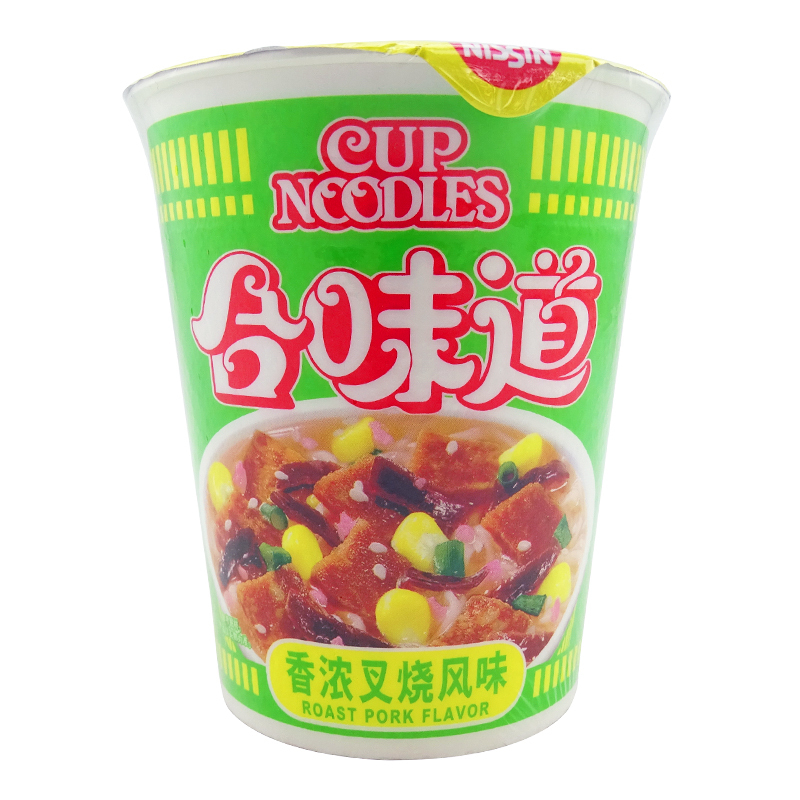 日清合味道香浓叉烧杯面