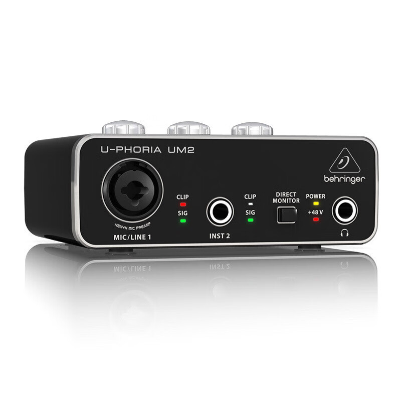 百灵达 UM2 USB 外置声卡专业录音电脑吉他直播 U-PHORIA UMC202HD
